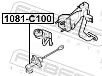 Master Cylinder, clutch 1081-C100