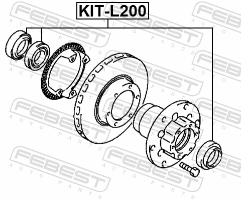 FEBEST KIT-L200 Wheel Bearing Kit