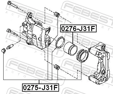 FEBEST 0276-J31F Piston, brake caliper