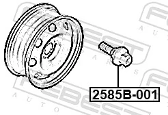 FEBEST 2585B-001 Wheel Stud