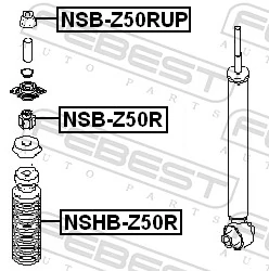 FEBEST NSB-Z50R Spacer Bush, shock absorber