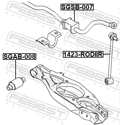 FEBEST 1423-RODIIR Link/Coupling Rod, stabiliser bar