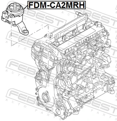 Mounting, engine FDM-CA2MRH