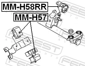FEBEST MM-H57 Mounting, engine