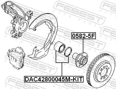 Wheel Bearing DAC42800045M-KIT