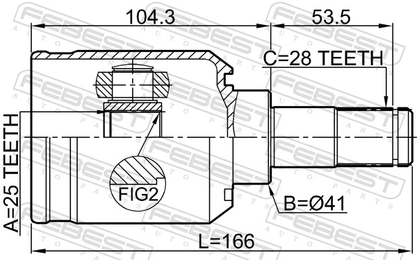 Joint Kit, drive shaft 1511-001