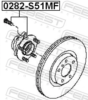 FEBEST 0282-S51MF Wheel Hub