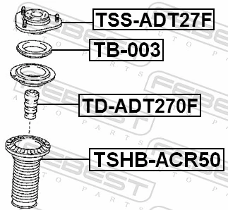 Suspension Strut Support Mount TSS-ADT27F