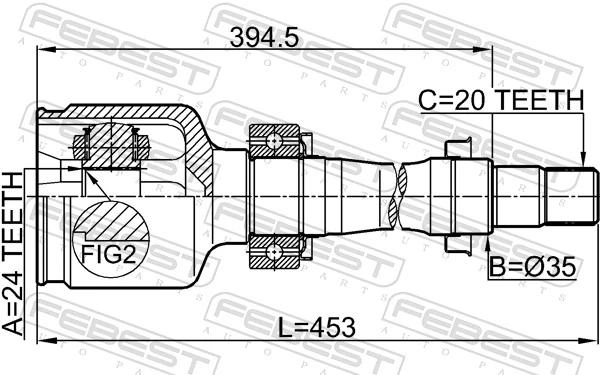 Joint Kit, drive shaft 0111-220RH