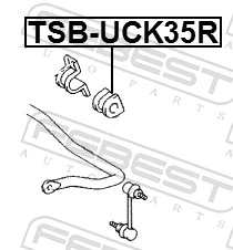 FEBEST TSB-UCK35R Mounting, stabiliser bar