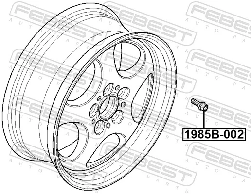 FEBEST 1985B-002 Wheel Stud