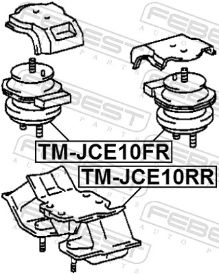 Mounting, engine TM-JCE10RR