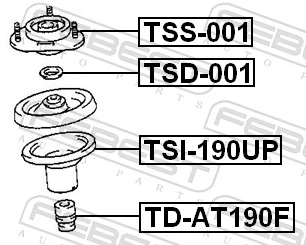 Suspension Strut Support Mount TSS-001
