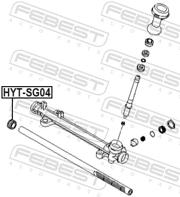 FEBEST HYT-SG04 Bush, steering shaft