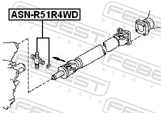 Joint, propshaft ASN-R51R4WD