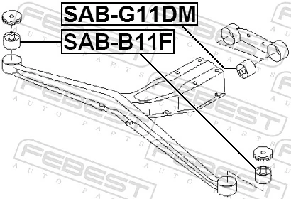 Mounting, differential SAB-B11F