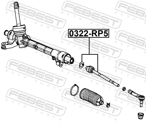 FEBEST 0322-RP5 Inner Tie Rod