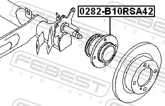 FEBEST 0282-B10RSA42 Wheel Hub