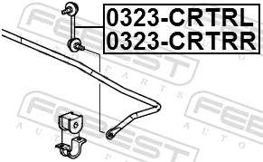 Link/Coupling Rod, stabiliser bar 0323-CRTRL