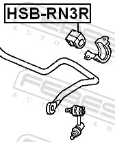 FEBEST HSB-RN3R Mounting, stabiliser bar