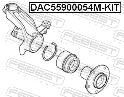 轮毂轴承组件 DAC55900054M-KIT