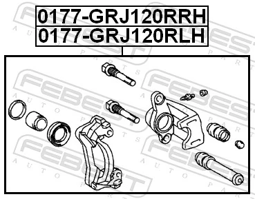 Brake Caliper 0177-GRJ120RLH