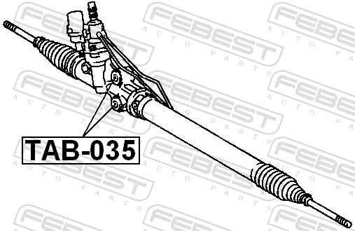 FEBEST TAB-035 Mounting, steering gear