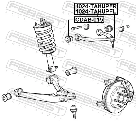 Control/Trailing Arm, wheel suspension 1024-TAHUPFR