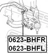 Link/Coupling Rod, stabiliser bar 0623-BHFL