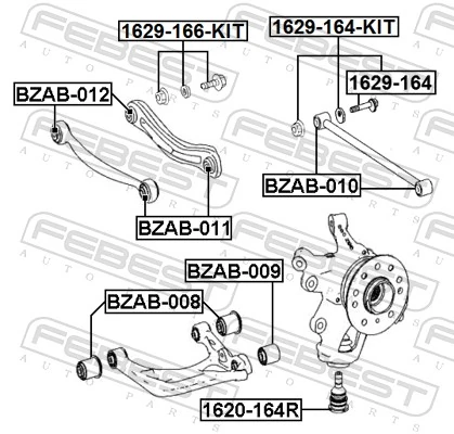 Camber Correction Screw Set 1629-166-KIT