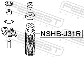 Protective Cap/Bellow, shock absorber NSHB-J31R