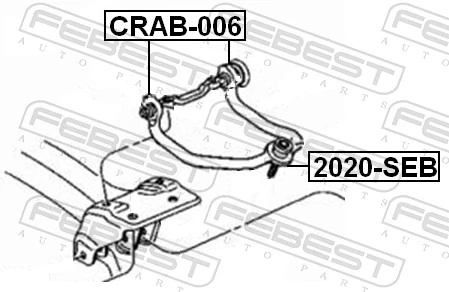 Mounting, control/trailing arm CRAB-006