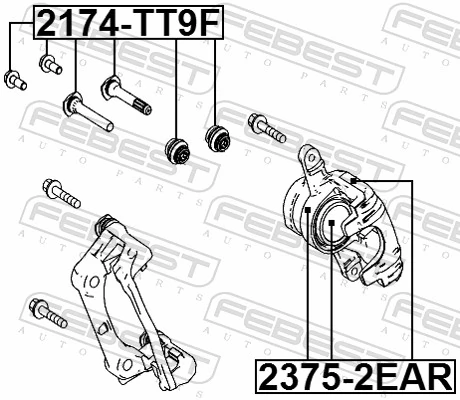 制动钳修理包 2375-2EAR