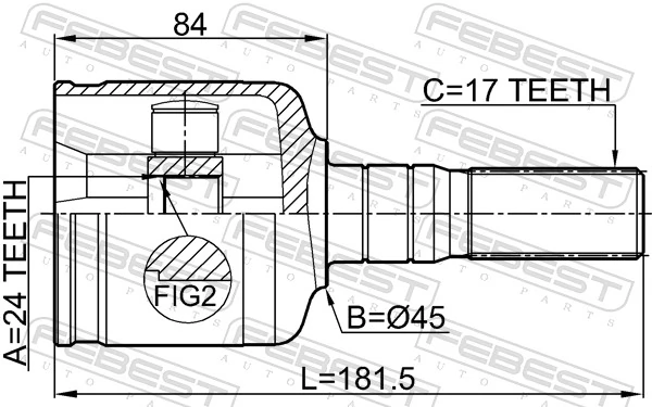 Joint Kit, drive shaft 3011-001
