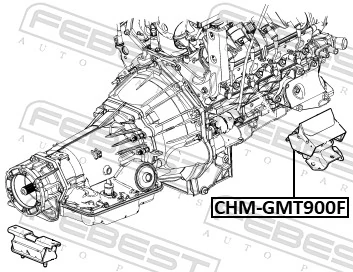 Mounting, engine CHM-GMT900F