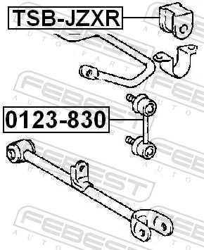 FEBEST 0123-830 Link/Coupling Rod, stabiliser bar