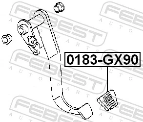 Pedal Pad, clutch pedal 0183-GX90