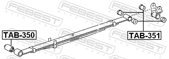 Bushing, leaf spring TAB-351