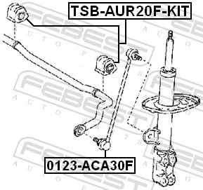 Repair Kit, stabiliser bush TSB-AUR20F-KIT