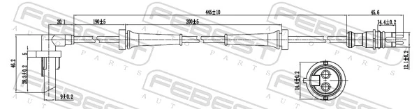 Sensor, wheel speed 24606-012