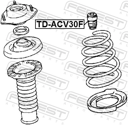 FEBEST TD-ACV30F Rubber Buffer, suspension