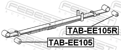 Bushing, leaf spring TAB-EE105