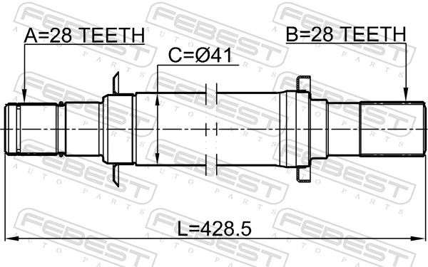Drive Shaft 2212-SLAT