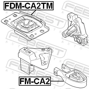 Mounting, engine FDM-CA2TM