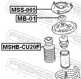 Suspension Strut Support Mount MSS-005