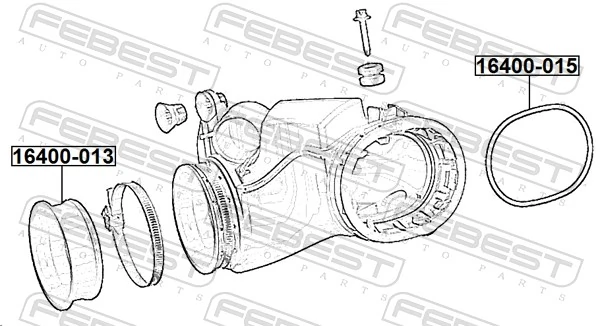FEBEST 16400-013 Seal Ring, charge air hose