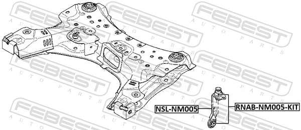 Holder, support frame/subframe NSL-NM005