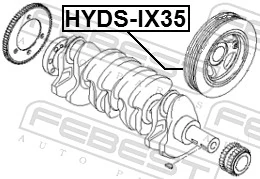 FEBEST HYDS-IX35 Belt Pulley, crankshaft