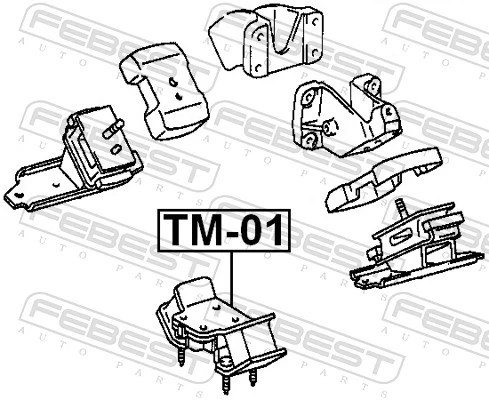 FEBEST TM-01 Mounting, engine