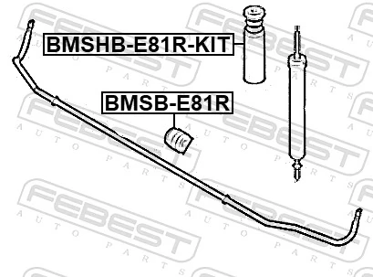 Dust Cover Kit, shock absorber BMSHB-E81R-KIT